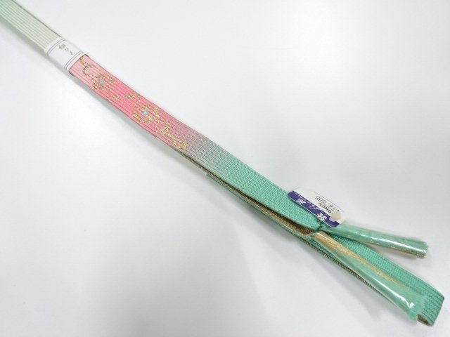 JAPANESE KIMONO / UNUSED KOREI HAND-TIED OBIJIME